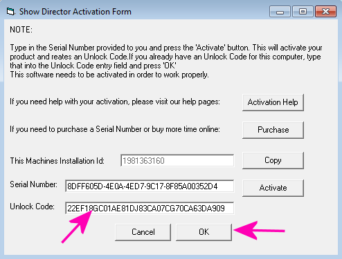 InfinityVisions - Activation Help